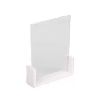 Cal-Mil Bamboo U - Frame White 4" x 6" Cardholder