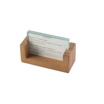 Cal-Mil Bamboo U - Frame 3 1/2" x 2" Cardholder