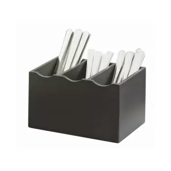 Cal-Mil Midnight Bamboo Flatware Display