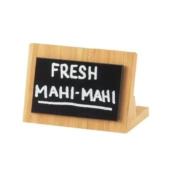 Cal-Mil Bamboo 3" x 2" Framed Write On Easel