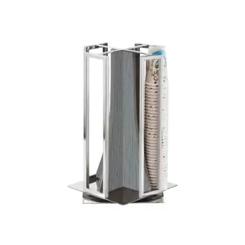 Cal-Mil Ashwood Revolving Cup and Lid Station
