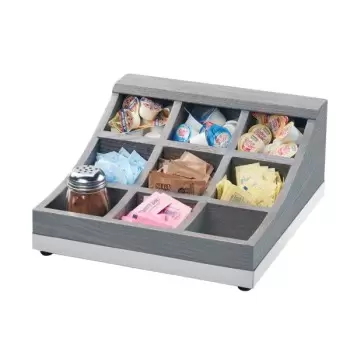 Cal-Mil Ashwood 9 Section Condiment Display