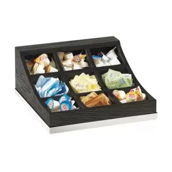 Cal-Mil Cinderwood Condiment Display
