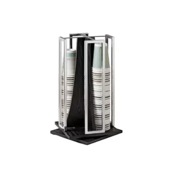 Cal-Mil Cinderwood Revolving Cup & Lid Organizer