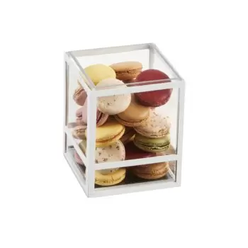 Cal-Mil Monterey 5" x 5" x 6" White Square Presentation Case