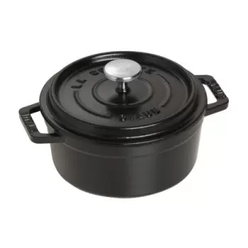 STAUB 1101225 Staub 0.5-qt Round Dutch Oven - Black