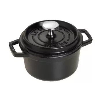 STAUB 1101425 Staub 0.75-qt Round Dutch Oven - Black