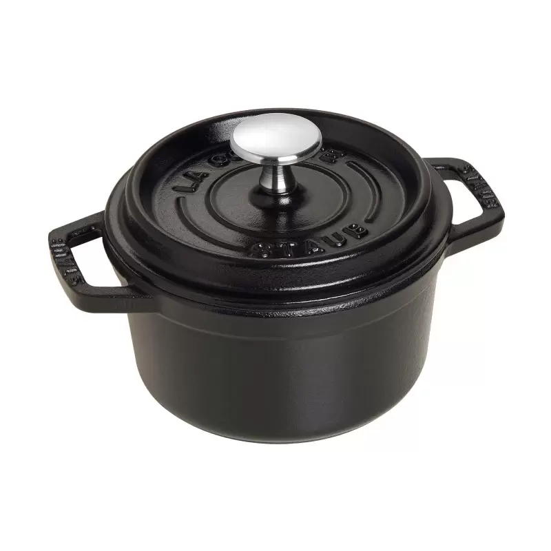 STAUB 1101425 Staub 0.75-qt Round Dutch Oven - Black
