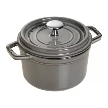 STAUB 1101418 Staub 0.75-qt Round Dutch Oven - Graphite Grey