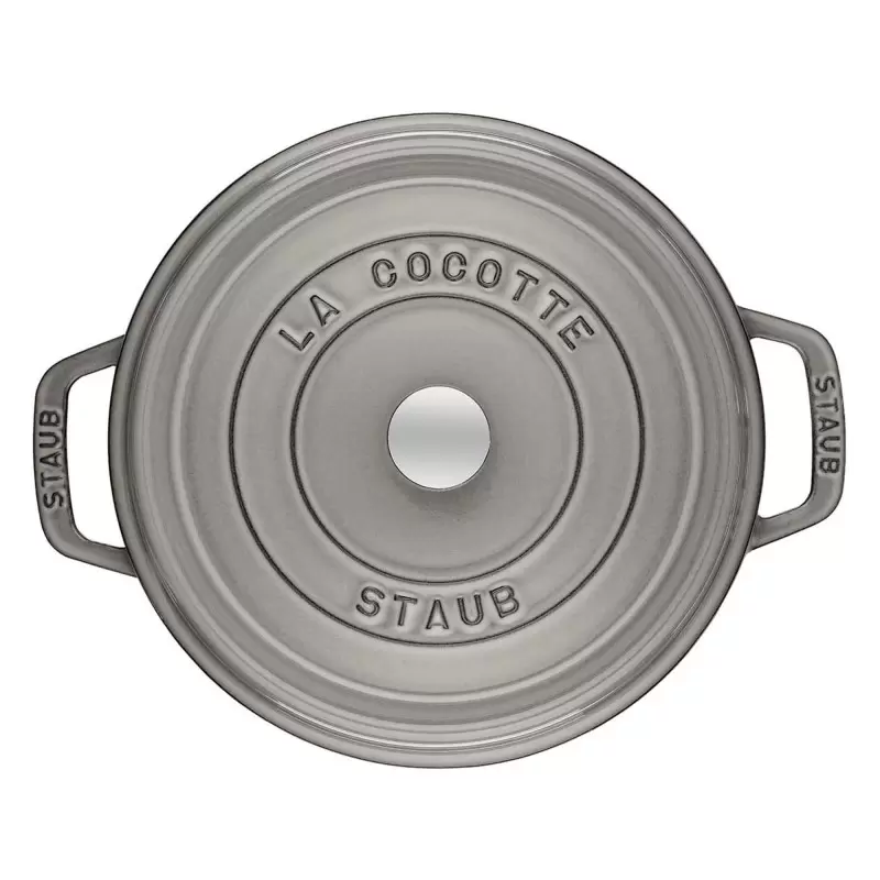 STAUB 1101418 Staub 0.75-qt Round Dutch Oven - Graphite Grey