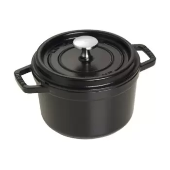 STAUB 1101625 Staub 1.25-qt Round Dutch Oven - Black
