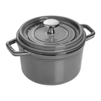 STAUB 1101618 Staub 1.25-qt Round Dutch Oven - Graphite Grey