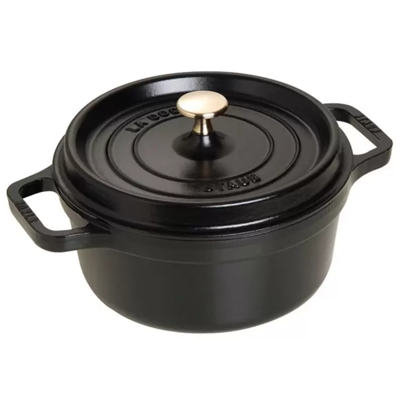 STAUB 1102225 Staub 2.75-qt Round Dutch Oven - Black