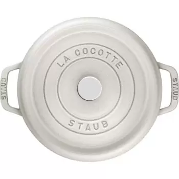 STAUB 11022107 Staub 2.75-qt Round Dutch Oven - White Truffle