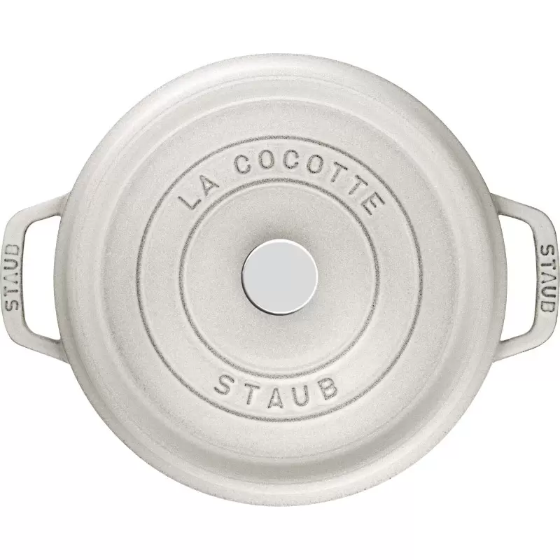 STAUB 11022107 Staub 2.75-qt Round Dutch Oven - White Truffle