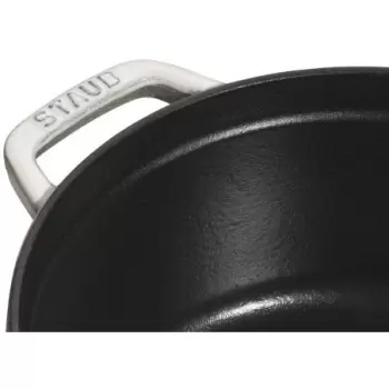 STAUB 11022107 Staub 2.75-qt Round Dutch Oven - White Truffle