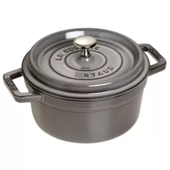 STAUB 1102218 Staub 2.75-qt Round Dutch Oven - Graphite Grey