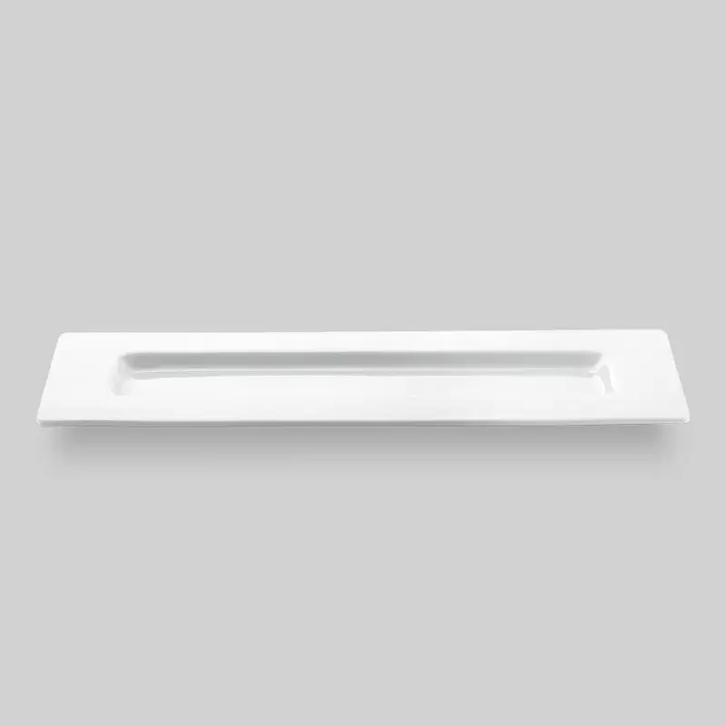 Bon Chef Wide Rim Collection Plate 12" x 6" x 7/10" - Rectangular