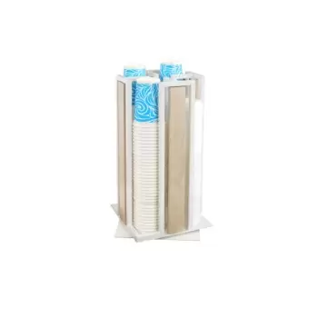 Cal-Mil Blonde Revolving Cup and Lid Organizer