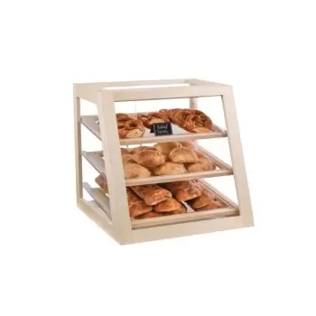 Cal-Mil Blonde Slanted Front Display Case