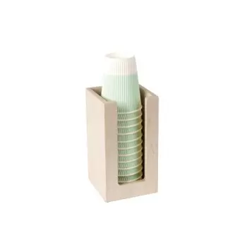 Cal-Mil Blonde Maple Wood Countertop Cup and Lid Organizer