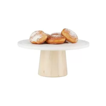 Cal-Mil Blonde Maple Wood Cake Stand - 12" x 5"