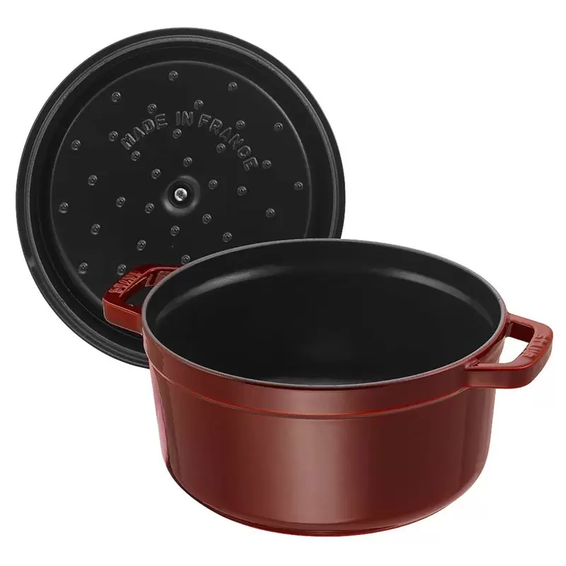 STAUB 1102287 Staub 2.75-qt Round Dutch Oven - Grenadine