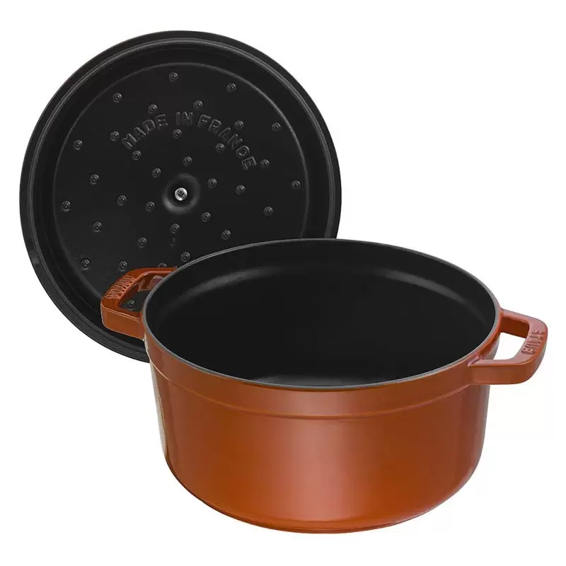 STAUB 11022806 Staub 2.75-qt Round Dutch Oven - Burnt Orange