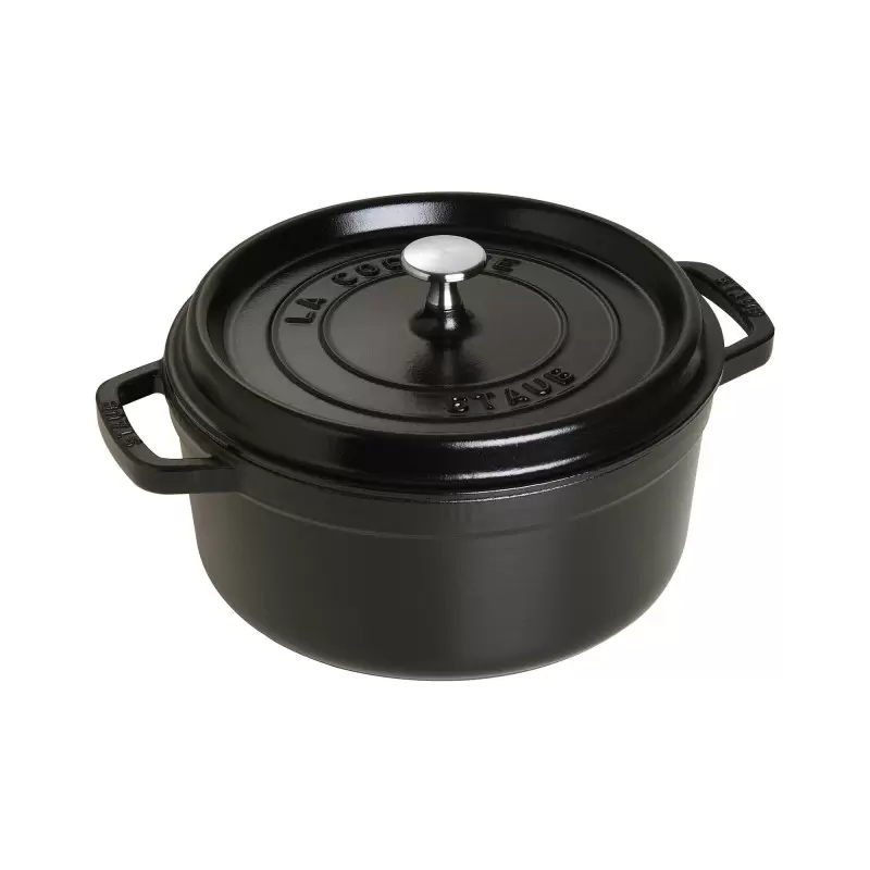 STAUB 1102425 Staub 4-qt Round Dutch Oven - Black