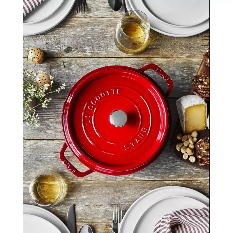 STAUB 1102406 Staub 4-qt Round Dutch Oven - Cherry