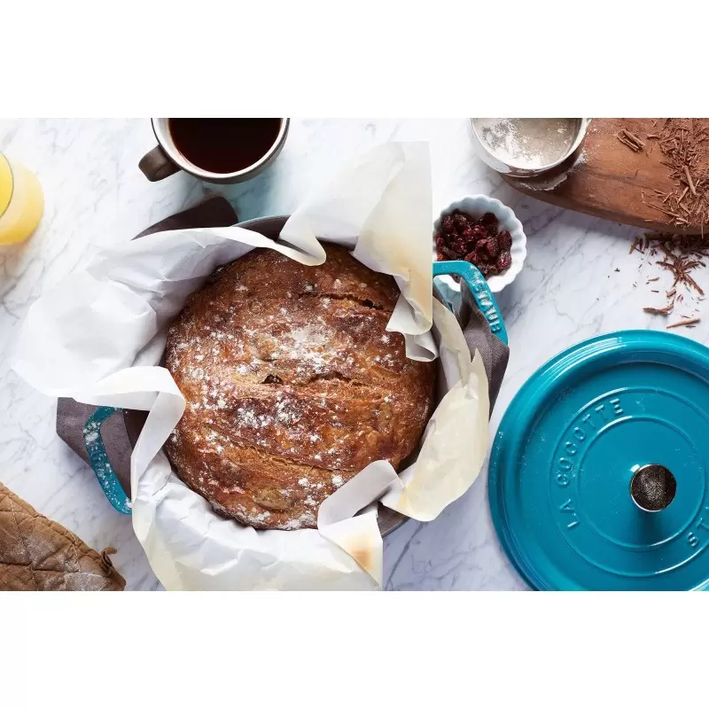 STAUB 11024105 Staub 4-qt Round Dutch Oven - Turquoise