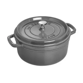 STAUB 1102418 Staub 4-qt Round Dutch Oven - Graphite Grey