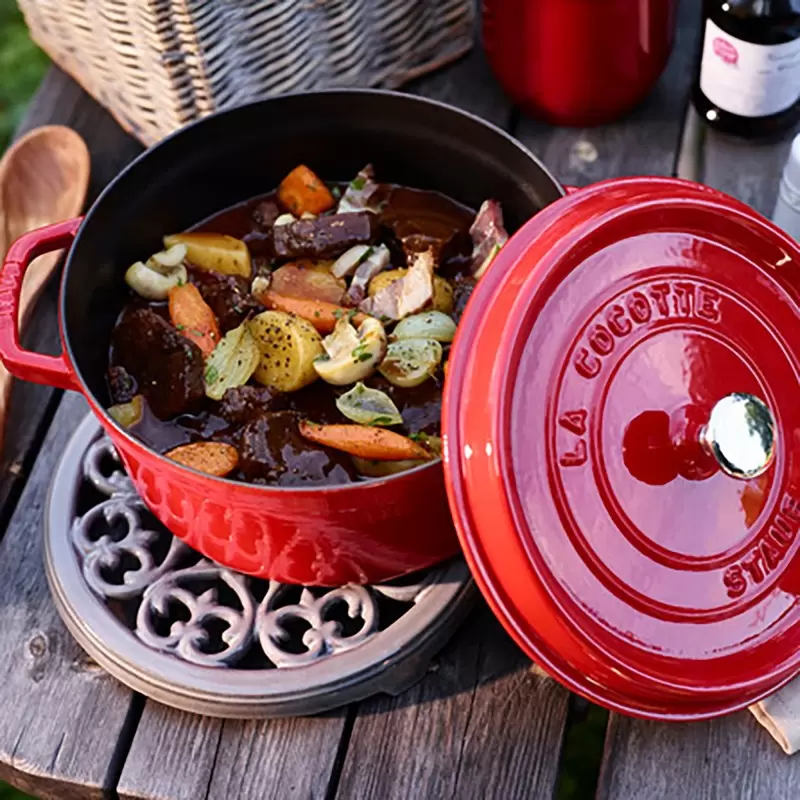 STAUB 1102606 Staub 5.5-qt Round Dutch Oven - Cherry
