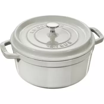 STAUB 11026107 Staub 5.5-qt Round Dutch Oven - White Truffle
