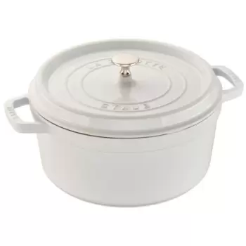 STAUB 1102602 Staub 5.5-qt Round Dutch Oven - White