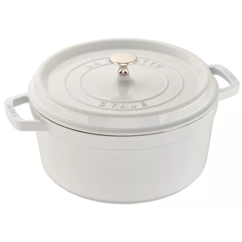 STAUB 1102602 Staub 5.5-qt Round Dutch Oven - White