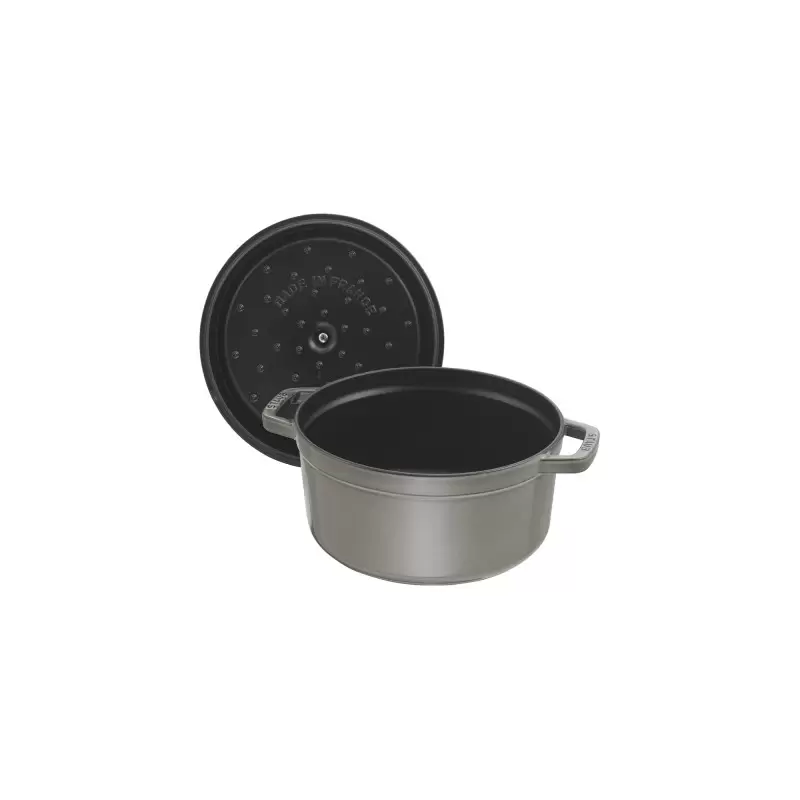 STAUB 1102618 Staub 5.5-qt Round Dutch Oven - Graphite Grey