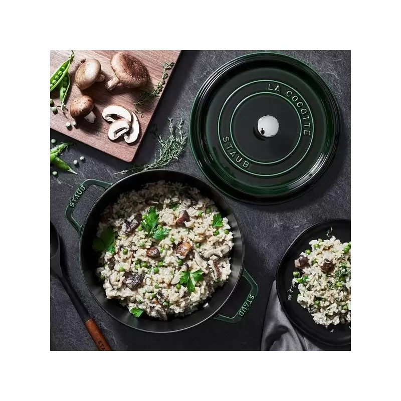STAUB 1102685 Staub 5.5-qt Round Dutch Oven - Basil