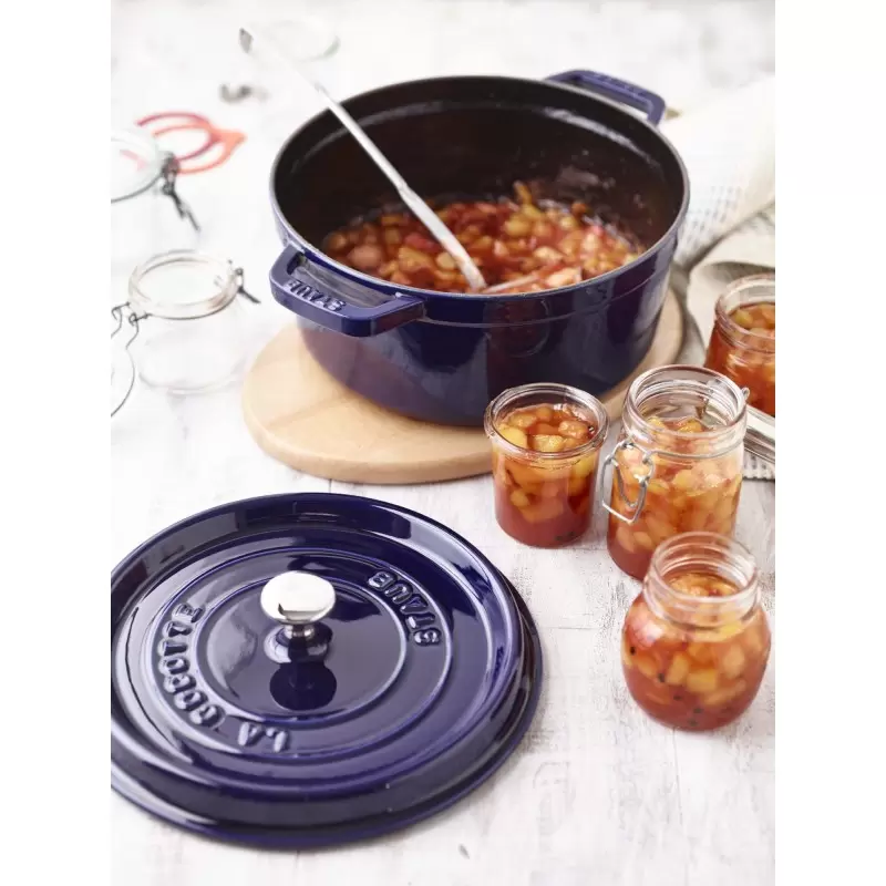 STAUB 1102691 Staub 5.5-qt Round Dutch Oven - Dark Blue