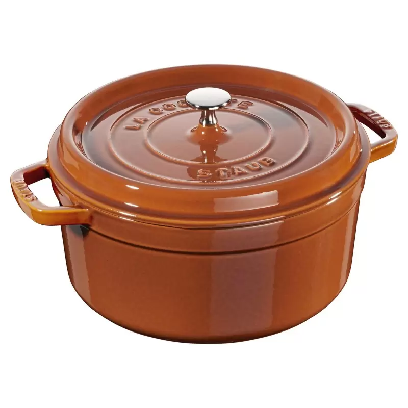 STAUB 11026806 Staub 5.5-qt Round Dutch Oven - Burnt Orange