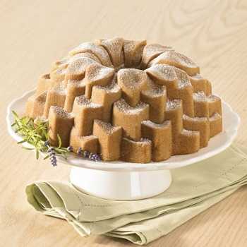 Nordic Ware Fleur-de-lis Bundt Pan, Silver Aluminum