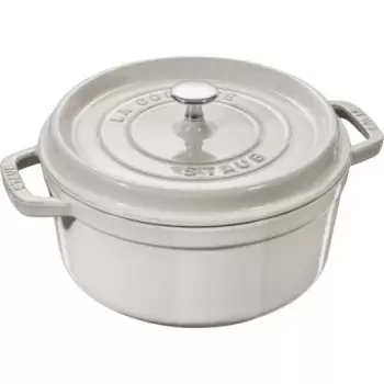 STAUB 11028107 Staub 7-qt Round Dutch Oven - White Truffle
