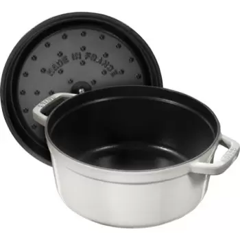 STAUB 11028107 Staub 7-qt Round Dutch Oven - White Truffle