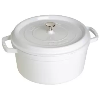 STAUB 1102802 Staub 7-qt Round Dutch Oven - White