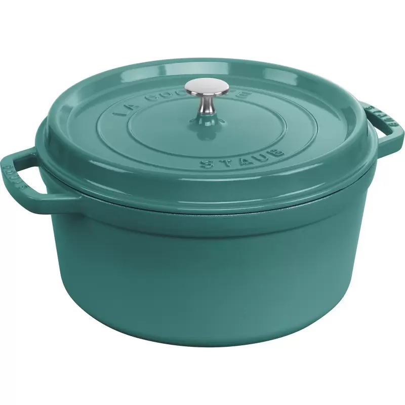 STAUB 11028105 Staub 7-qt Round Dutch Oven - Turquoise NEW