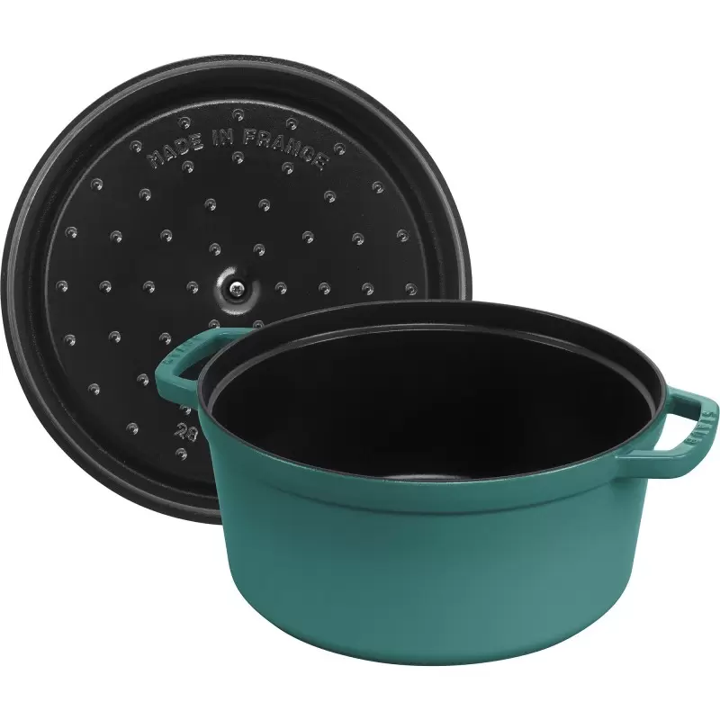 STAUB 11028105 Staub 7-qt Round Dutch Oven - Turquoise NEW