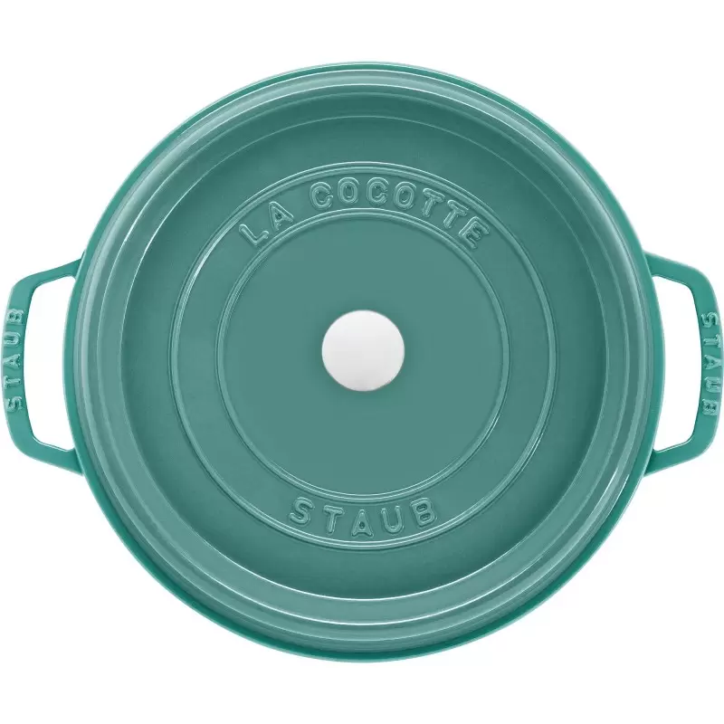 STAUB 11028105 Staub 7-qt Round Dutch Oven - Turquoise NEW