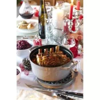 STAUB 1102818 Staub 7-qt Round Dutch Oven - Graphite Grey