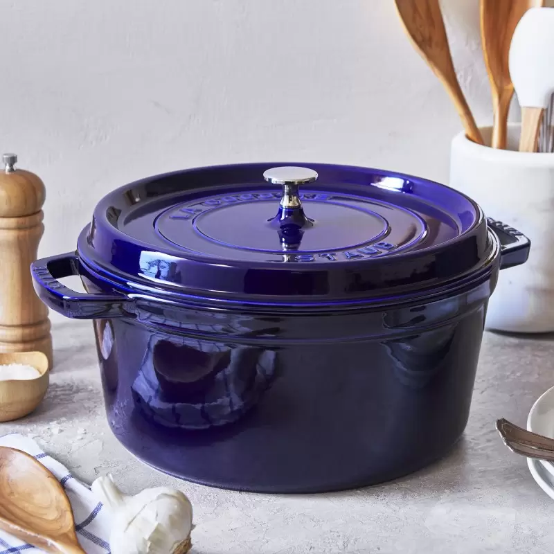 STAUB 1102891 Staub 7-qt Round Dutch Oven - Dark Blue