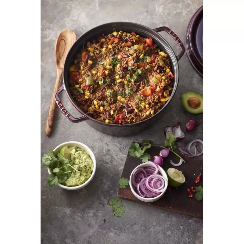 STAUB 1102887 Staub 7-qt Round Dutch Oven - Grenadine